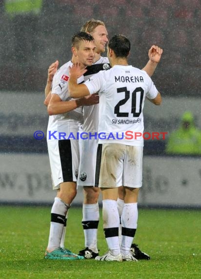 2.Bundesliag SV Sandhausen gegen Energie Cottbus im Hardtwaldstadion (© Kraichgausport / Loerz)